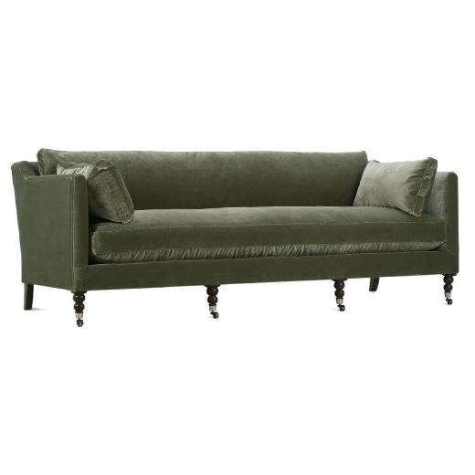 Picture of 90” Madeline Sofa - Antiqued Moss Velvet