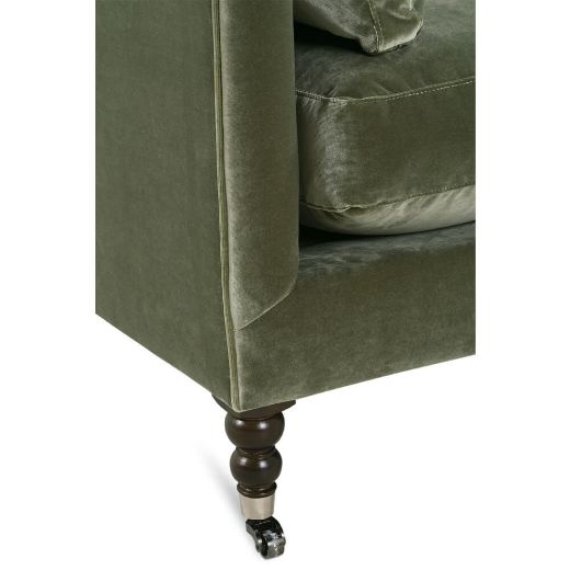 Picture of 90” Madeline Sofa - Antiqued Moss Velvet