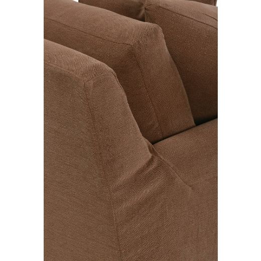 Picture of 98" Baked Clay Bristol Slipcovered Sofa