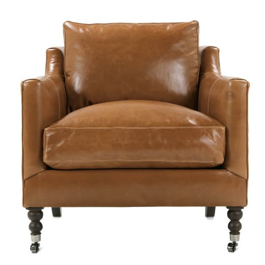 Picture of Caramel Madeline Leather Chair