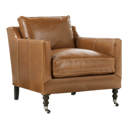 Picture of Caramel Madeline Leather Chair