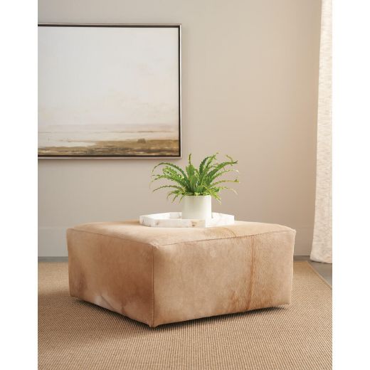 Picture of Hair on Hide Miles Ottoman