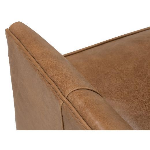 Nugget Leather Thatcher Chair - Rowe Furniture