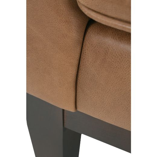 Nugget Leather Thatcher Chair - Rowe Furniture