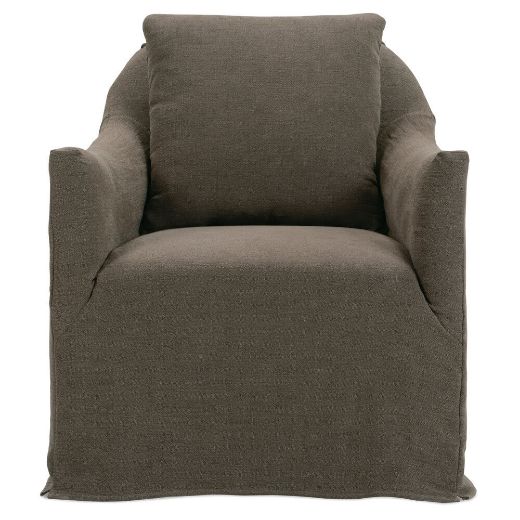 Picture of Mocha Noel Slipcovered Swivel Chair