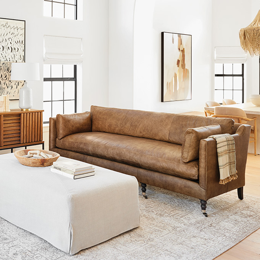 Madeline Leather Sofa Rowe Furniture