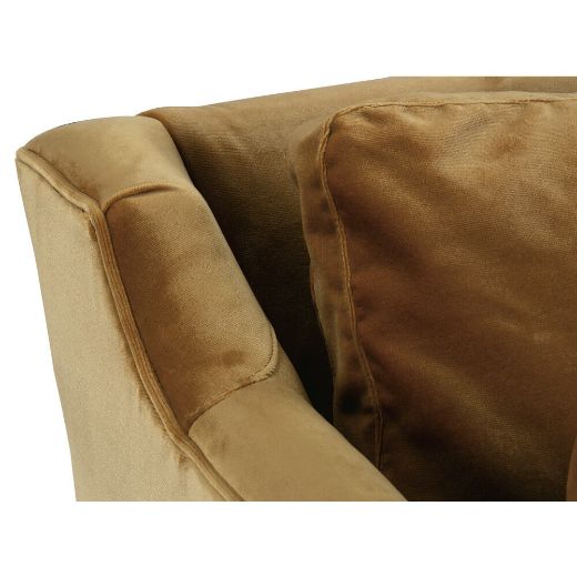 Picture of 90” Madeline Sofa - Antiqued Amber Velvet