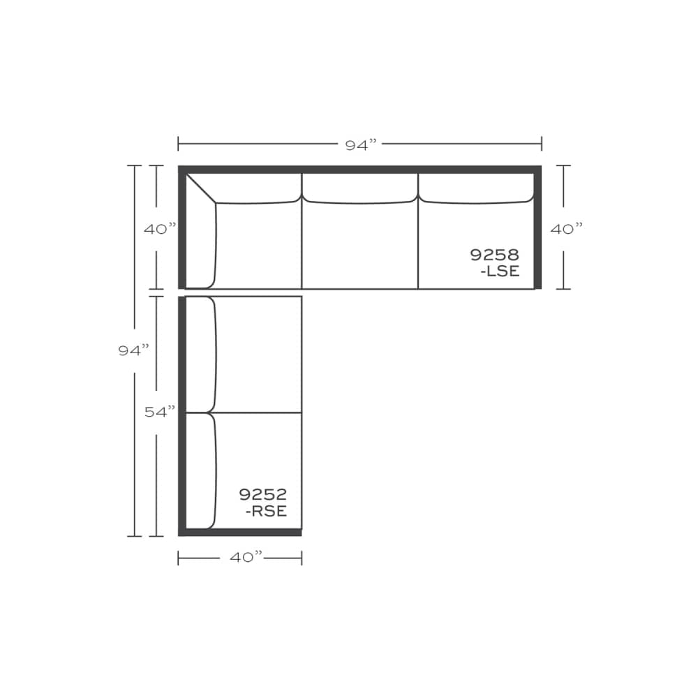 Brentwood Sectional - Rowe Furniture