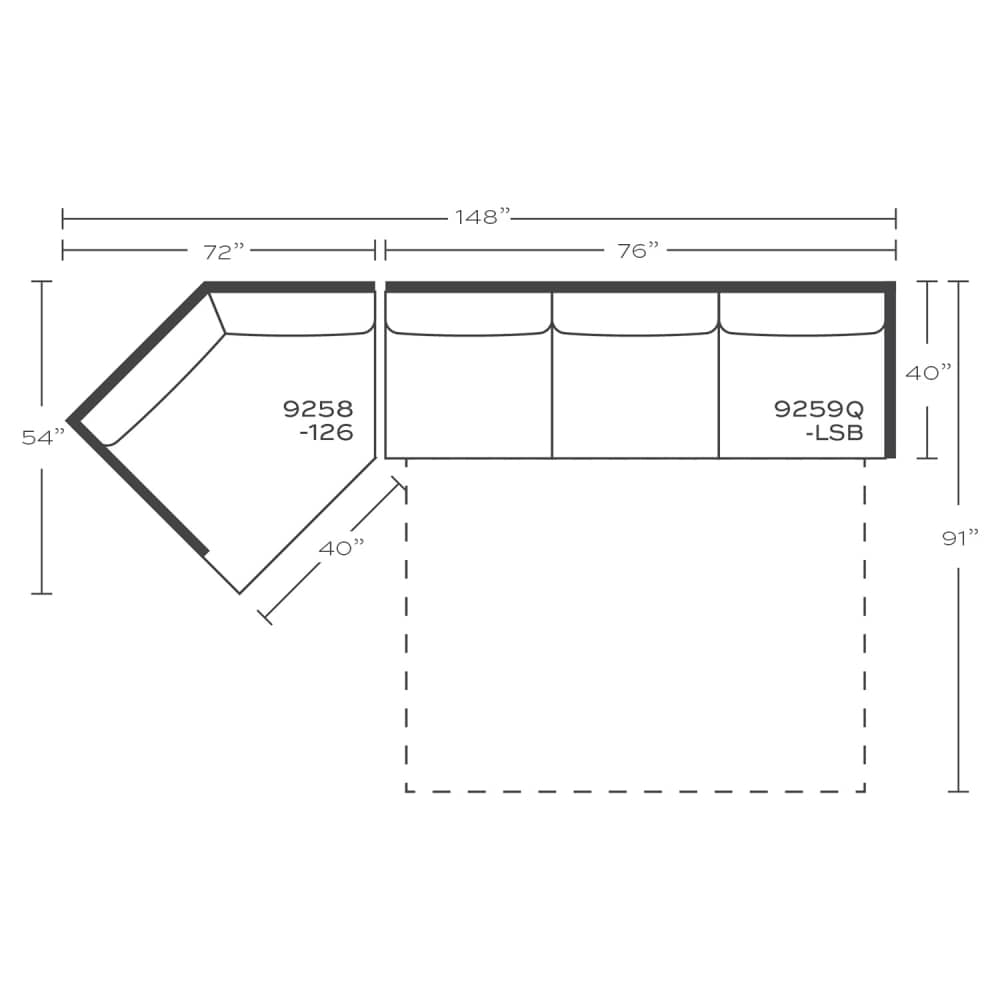 Brentwood Sectional - Rowe Furniture