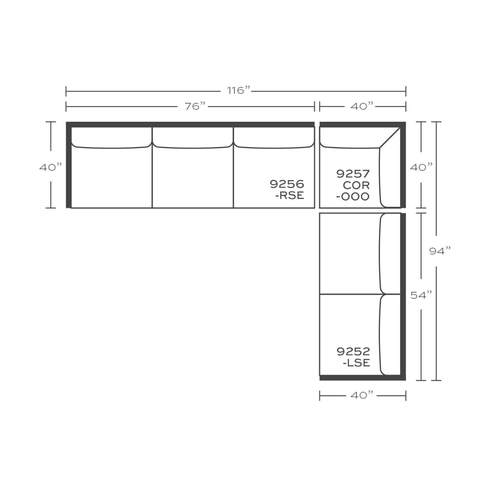 Brentwood Sectional - Rowe Furniture