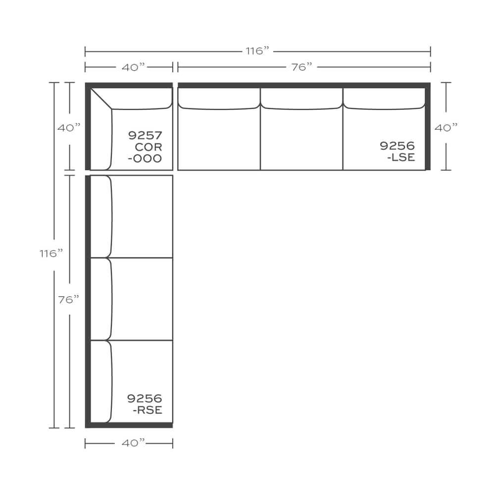 Brentwood Sectional - Rowe Furniture