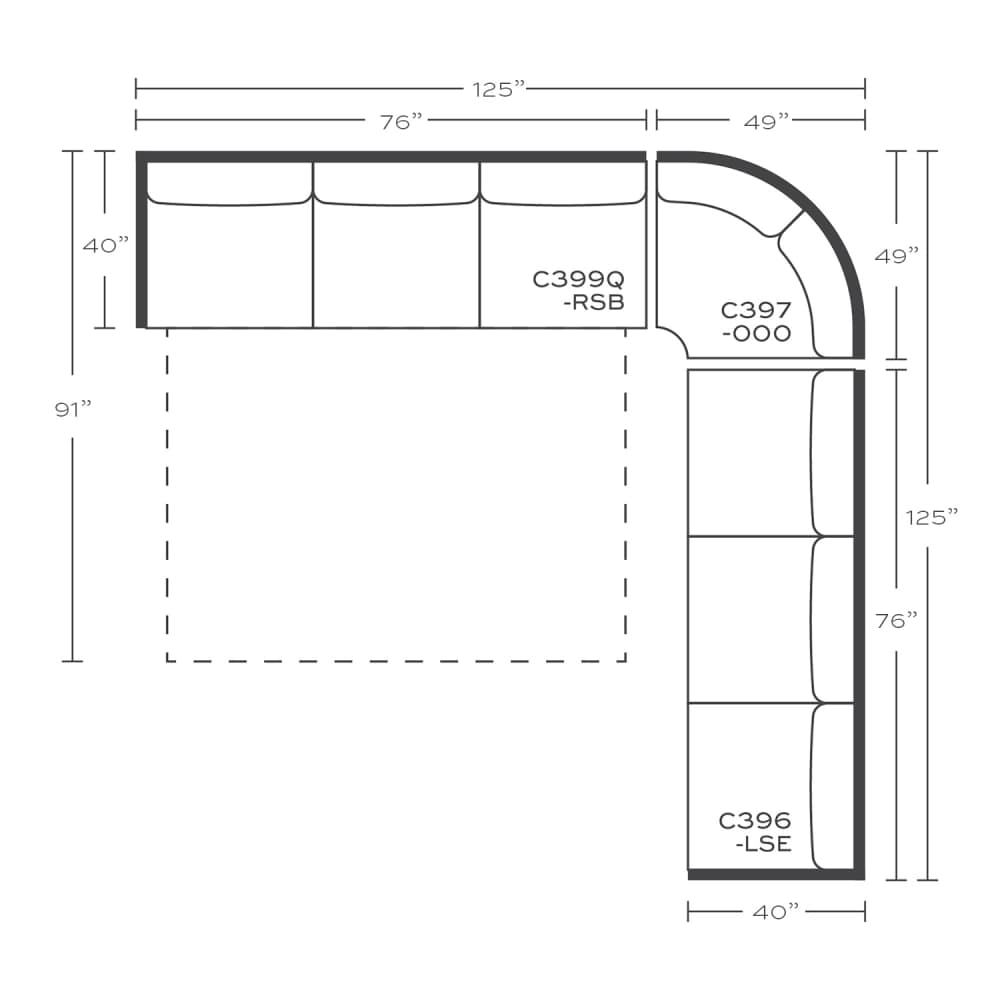 Masquerade Sectional - Rowe Furniture