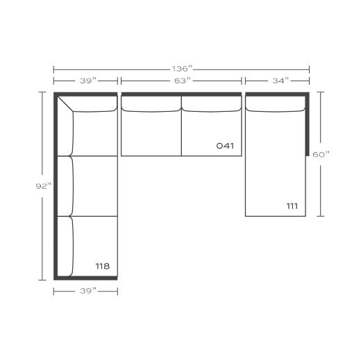 Picture of Cindy Slipcovered Sectional