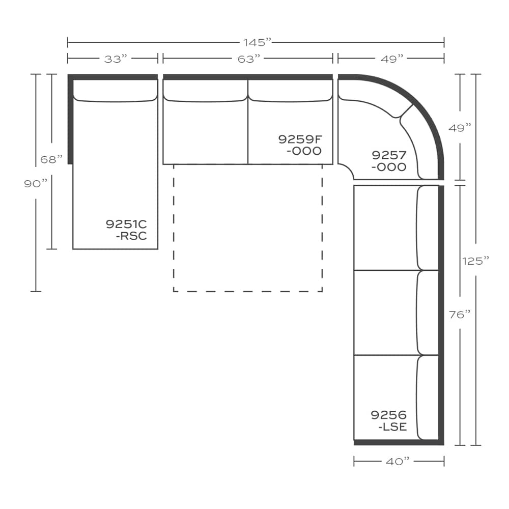 Brentwood Sectional - Rowe Furniture