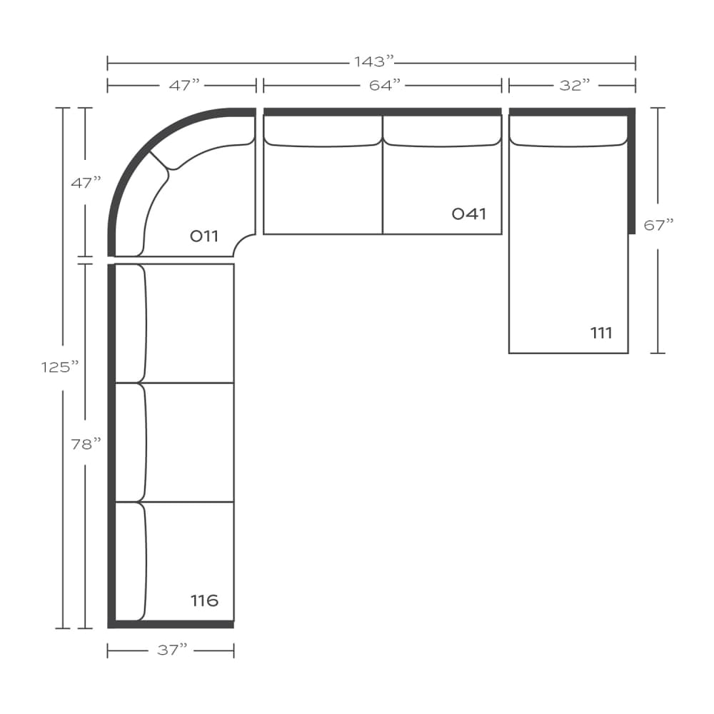 Brooke Sectional - Rowe Furniture